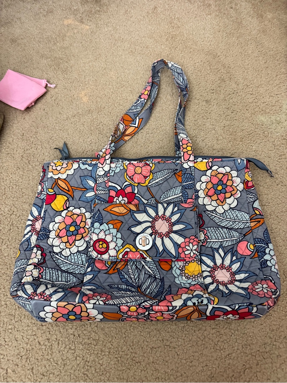 Vera Bradley tropical evening tote bag